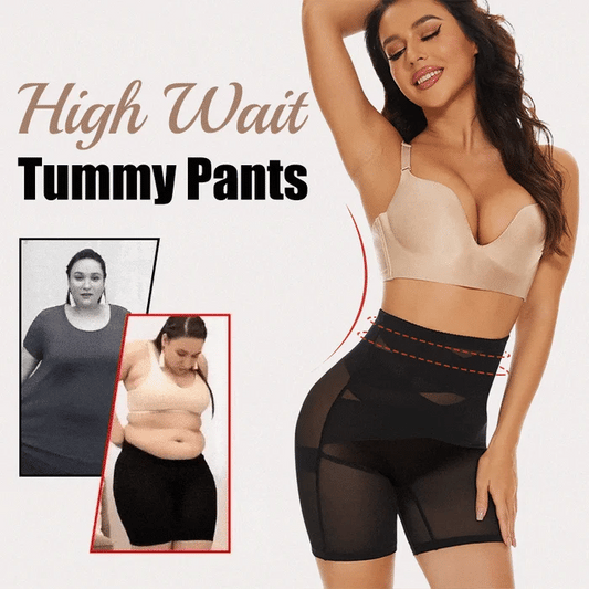 4-in-1 Shaper - Quick Slim Shape Wear Tummy, Back, Thighs, Hips - Black/Efffective Seamless Tummy Tucker